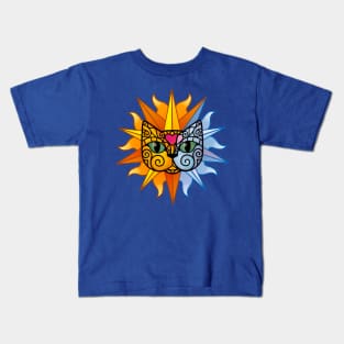 Sun and Moon Cat Kids T-Shirt